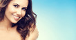 © vgstudio - Portrait of beautiful woman, on blue