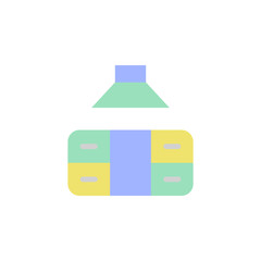 Poster - Kitchen, furniture icon. Element of kitchen accessories color icon. Premium quality graphic design icon. Signs and symbols collection icon for websites, web design, mobile app