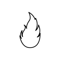 Poster - fire, flame icon. Element of Fire for mobile concept and web apps icon. Thin line icon for website design and development, app development