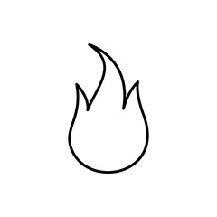 Poster - fire, flame icon. Element of Fire for mobile concept and web apps icon. Thin line icon for website design and development, app development