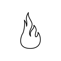 Poster - fire, flame icon. Element of Fire for mobile concept and web apps icon. Thin line icon for website design and development, app development