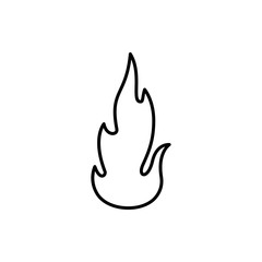 Poster - fire, flame icon. Element of Fire for mobile concept and web apps icon. Thin line icon for website design and development, app development