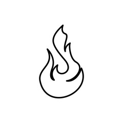 Poster - fire, flame icon. Element of Fire for mobile concept and web apps icon. Thin line icon for website design and development, app development