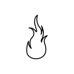 Poster - fire, flame icon. Element of Fire for mobile concept and web apps icon. Thin line icon for website design and development, app development