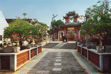 Fukian Assembly Hall or Phuc Kien in the Hoi An ancient town in Quang Nam Province of Vietnam.Vietnam,Hoi An, Unesco World Heritage Site. Hoi An is a popular tourist destination of Asia.