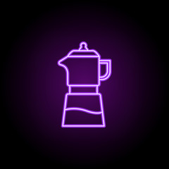 Poster - blender icon. Elements of Food and drink in neon style icons. Simple icon for websites, web design, mobile app, info graphics