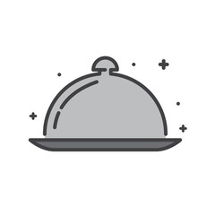 Poster - Cookware line icon on white background for graphic and web design, Modern simple vector sign. Internet concept. Trendy symbol for website design web button or mobile app