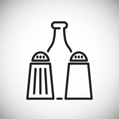 Poster - Kitchenware line icon on white background for graphic and web design, Modern simple vector sign. Internet concept. Trendy symbol for website design web button or mobile app