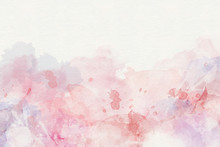 Pink Abstract Watercolor Background. Watercolor Pink Grunge Background. Abstract Watercolor Texture.