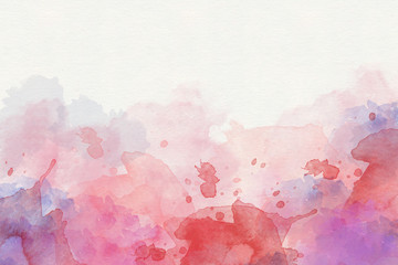 Wall Mural - pink abstract watercolor background