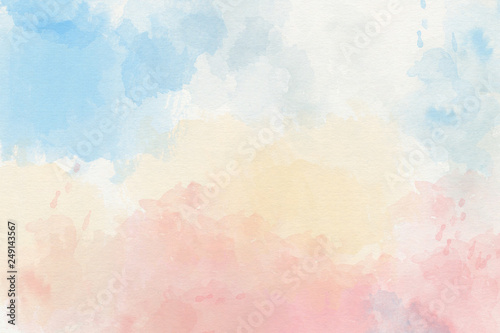 Pink abstract watercolor background