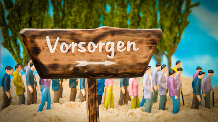 Wall Mural - Schild 365 - Vorsorgen