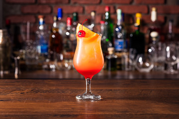 Sticker - Refreshing Rum Hurricane Cocktail