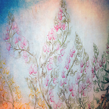 Vintage Floral Background Texture