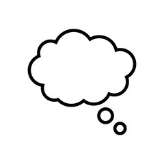 Wall Mural - thought bubble icon