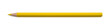 Yellow pencil color isolated on white background with clipping path.