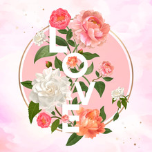 Floral Love Badge