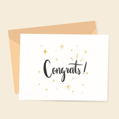 Canvas Print - Congrats greeting card