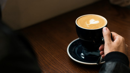 Wall Mural - Coffee cup closeup