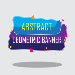 Leinwandbilder - abstract geometric shape banner