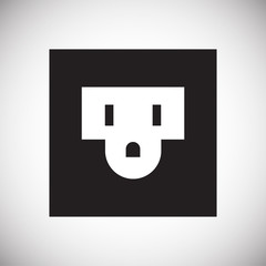 Fototapete - Electric ware icon on white background for graphic and web design, Modern simple vector sign. Internet concept. Trendy symbol for website design web button or mobile app