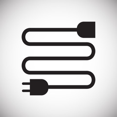 Fototapete - Electric ware icon on white background for graphic and web design, Modern simple vector sign. Internet concept. Trendy symbol for website design web button or mobile app