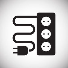 Fototapete - Electric ware icon on white background for graphic and web design, Modern simple vector sign. Internet concept. Trendy symbol for website design web button or mobile app
