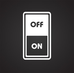 Fototapete - Electric ware icon on black background for graphic and web design, Modern simple vector sign. Internet concept. Trendy symbol for website design web button or mobile app