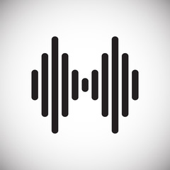 Poster - Equalizer icon on white background for graphic and web design, Modern simple vector sign. Internet concept. Trendy symbol for website design web button or mobile app