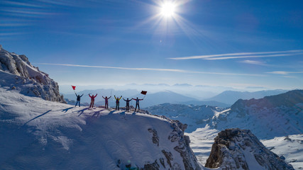 the happiness of dignified, combative and powerful mountaineers