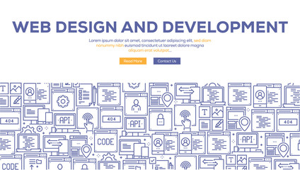 DESIGN AND DEVELOPMENT BANNER CONCEPT