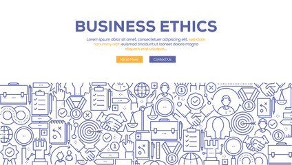 BUSINESS ETHICS BANNER CONCEPT