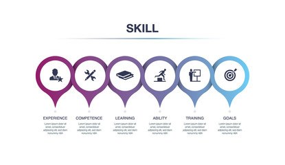 Wall Mural - SKILL INFOGRAPHIC CONCEPT