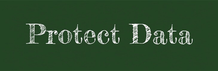 Poster - Protect data word concept