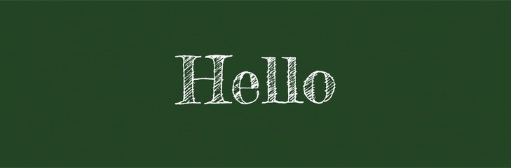 Wall Mural - Hello word concept