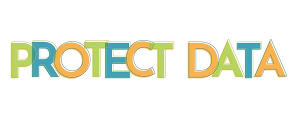 Poster - Protect data word concept