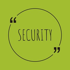 Poster - Security word concept