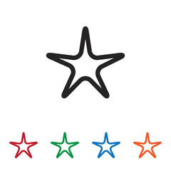 Poster - Star vector icon