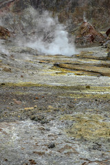 White island. Volcano. Volcanic island New Zealand