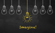 Chalkboard Light Bulb - Imagine