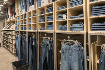 Wall Mural - jeans display in the fashion store