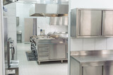 Fototapeta  - New professional kitchen interior 