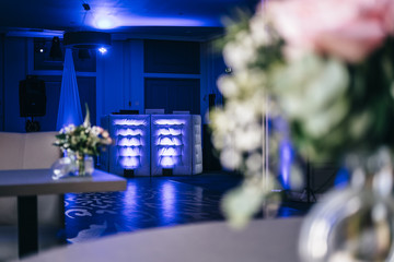 Installation set of class and professional DJ during a wedding or event ceremony