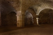 Dark Underground Of Christian Monastery Krzeszow In Poland