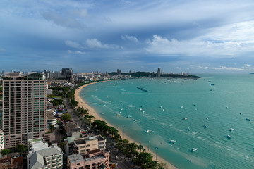 Aerial view of Pattaya , Thailand