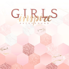 Wall Mural - girly inspire background