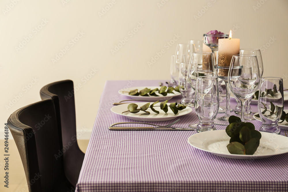 Beautiful festive table setting