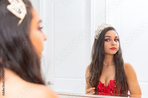 Teen Girl At A Beauty Pageant Buy This Stock Photo And Explore