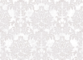 Rococo Baroque texture pattern Vector. Floral ornament decoration. Victorian engraved retro design. Vintage fabric decors. Luxury fabrics