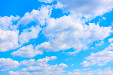 Wall Mural - Blue summer sky with clouds